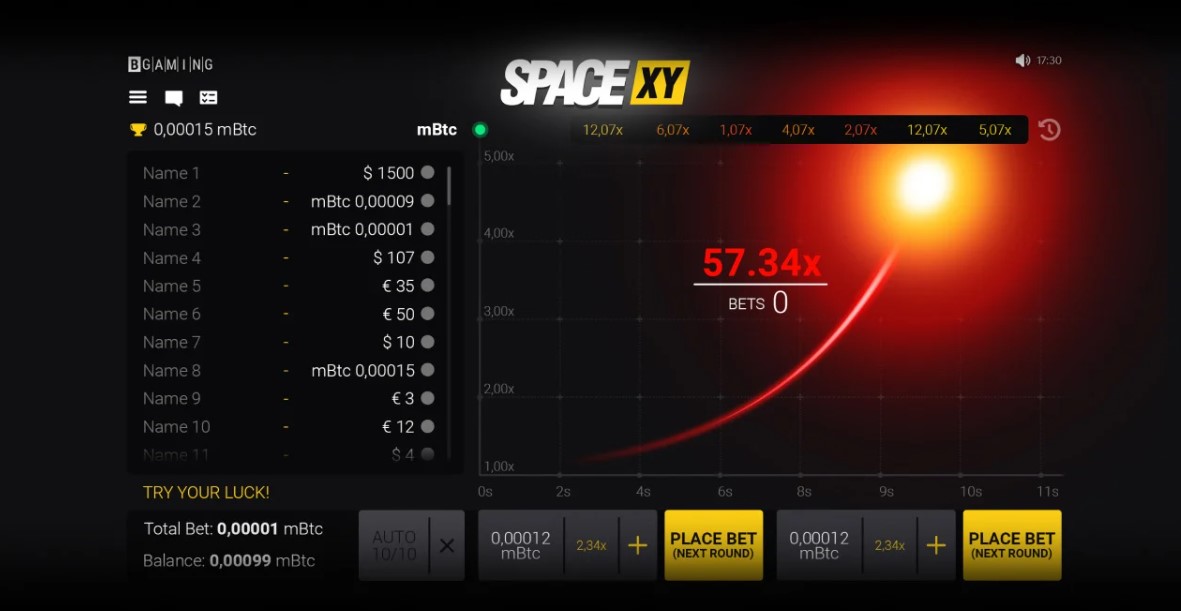 SpaceXY Game Slot